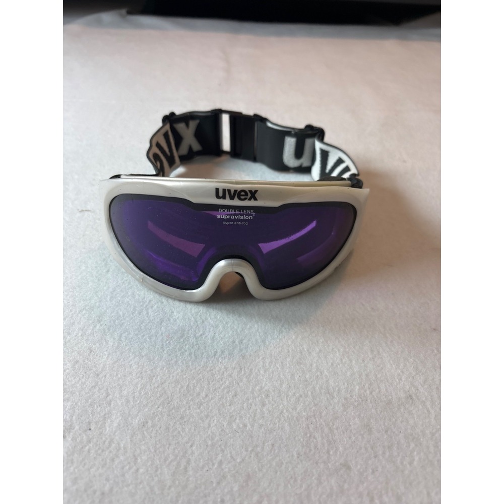Uvex Ski Goggles Unisex One Size White‎ Purple Good Supravision Anti-Fog Strap